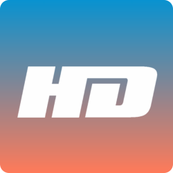 HD White Blue Orange Logo
