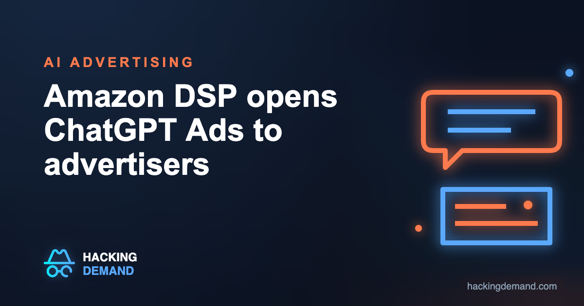 Amazon DSP opens ChatGPT Ads to advertisers