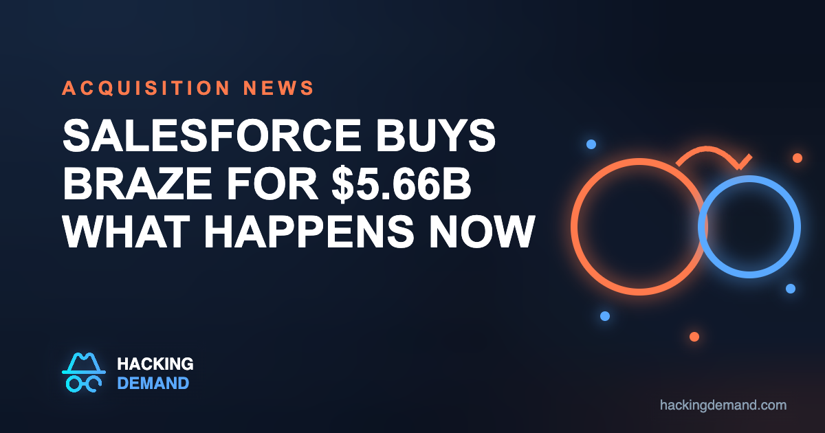Salesforce buys Braze for $5.66B, what happens now
