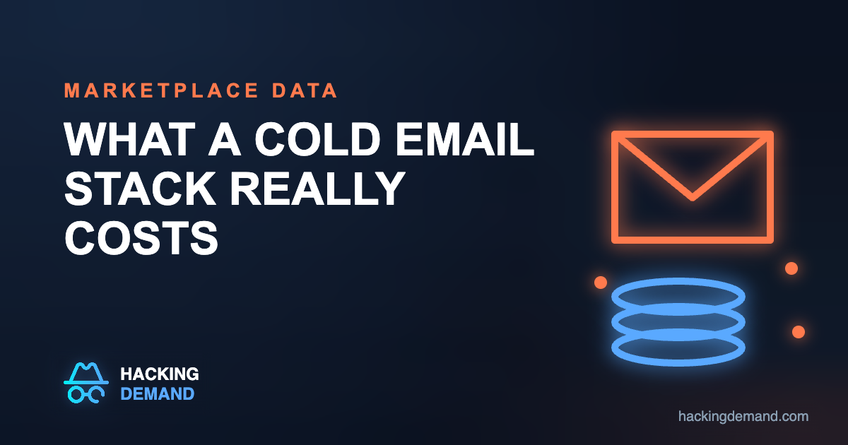 What a cold email stack really costs in 2026