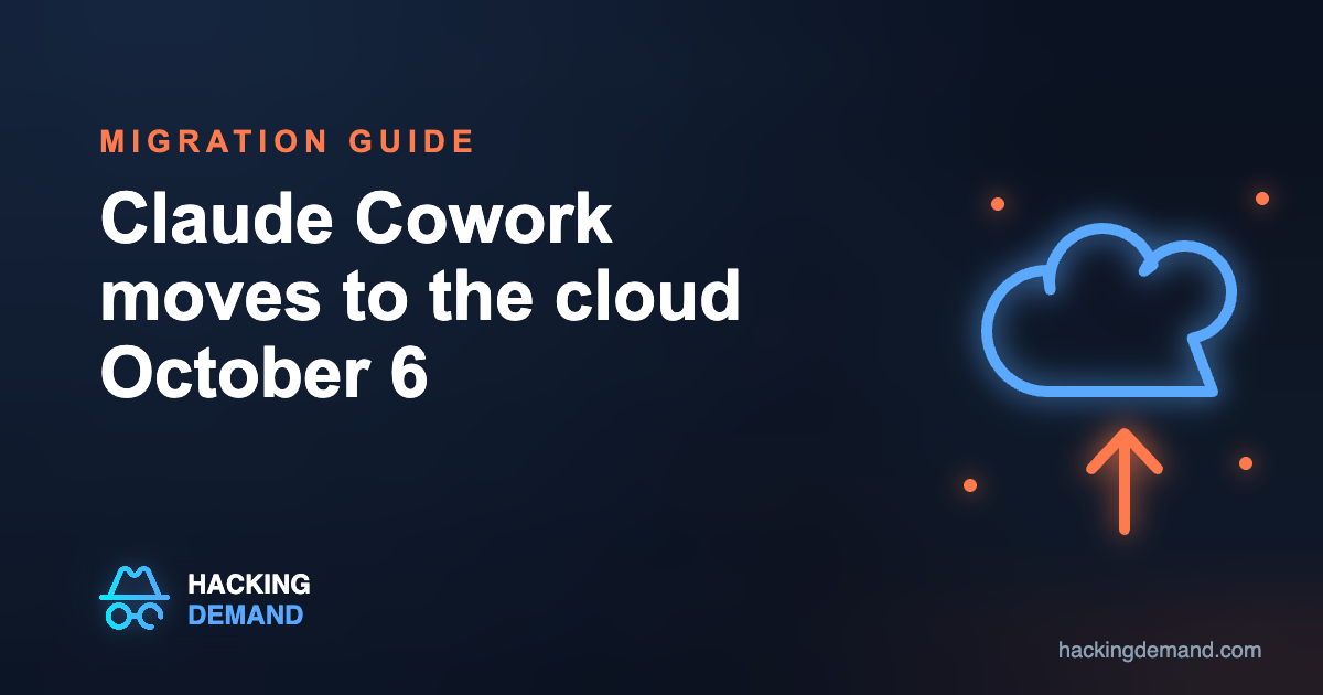 Claude Cowork moves to the cloud on October 6