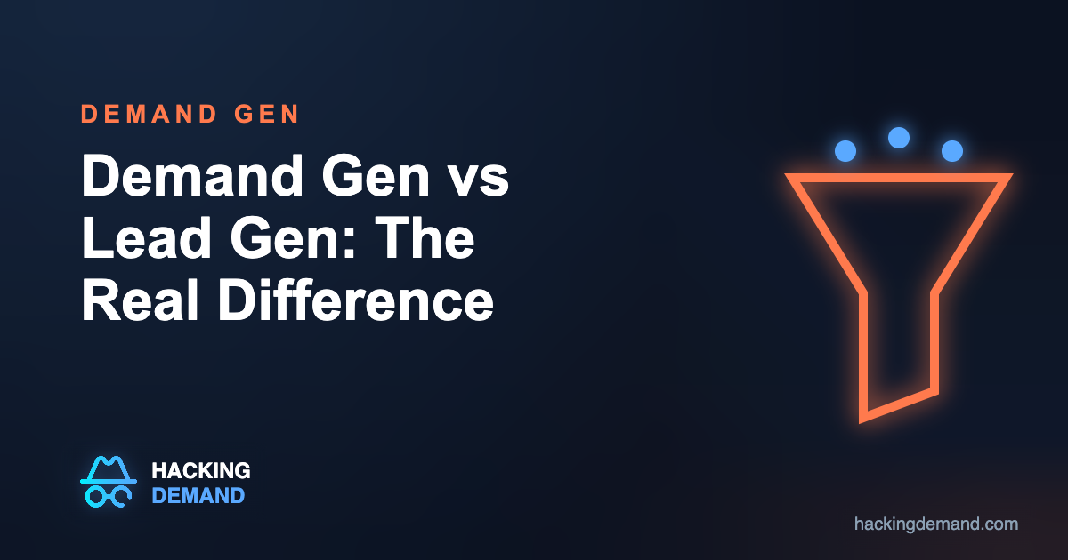 Demand generation vs lead generation compared