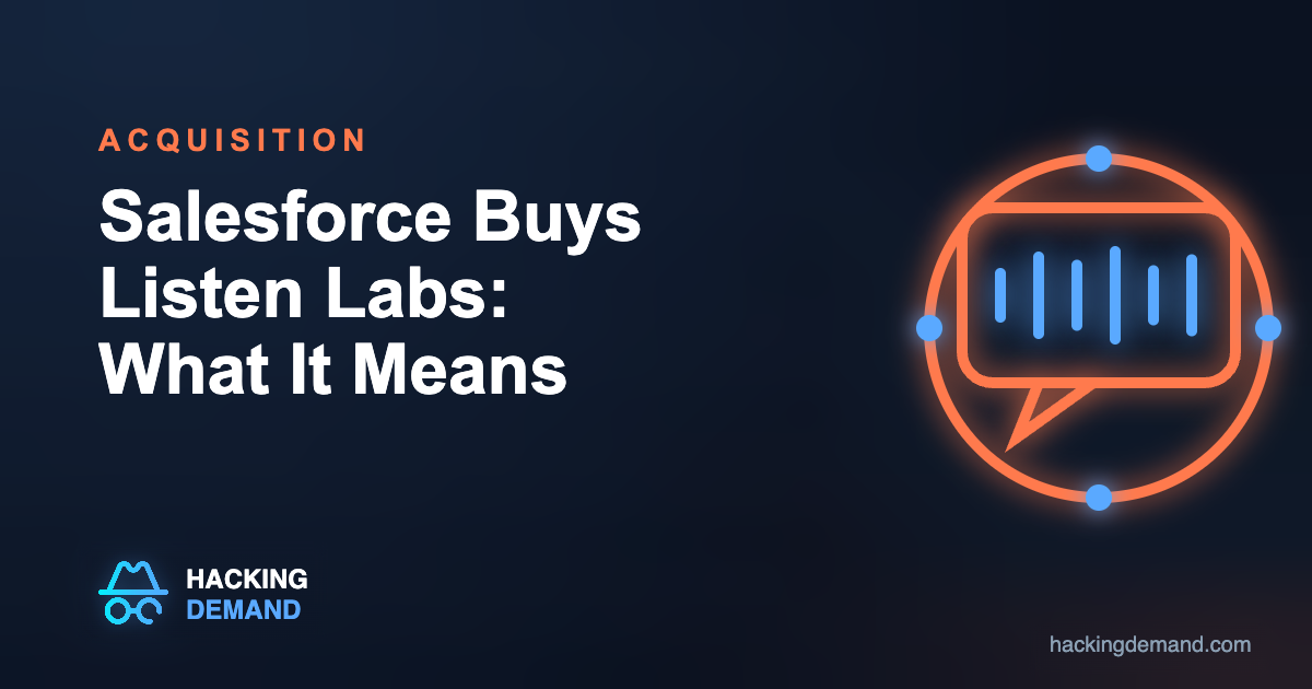 Salesforce acquires Listen Labs, AI customer research