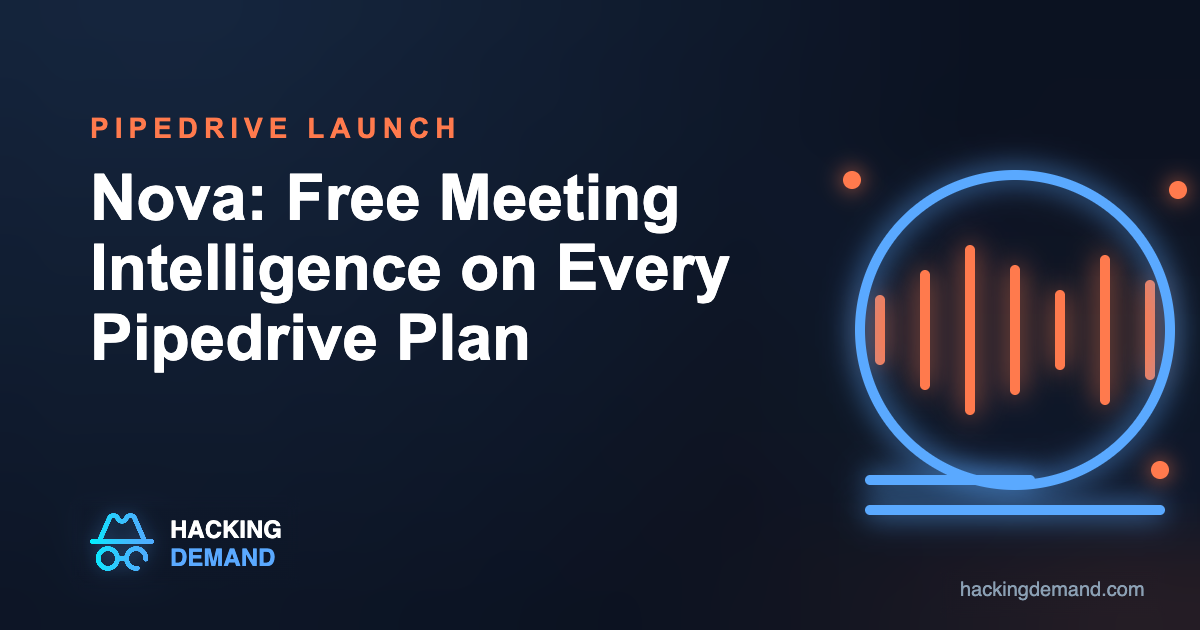 Pipedrive Nova free AI meeting intelligence
