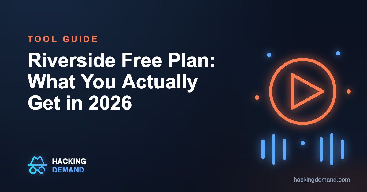 Riverside Free Plan: What You Actually Get in 2026