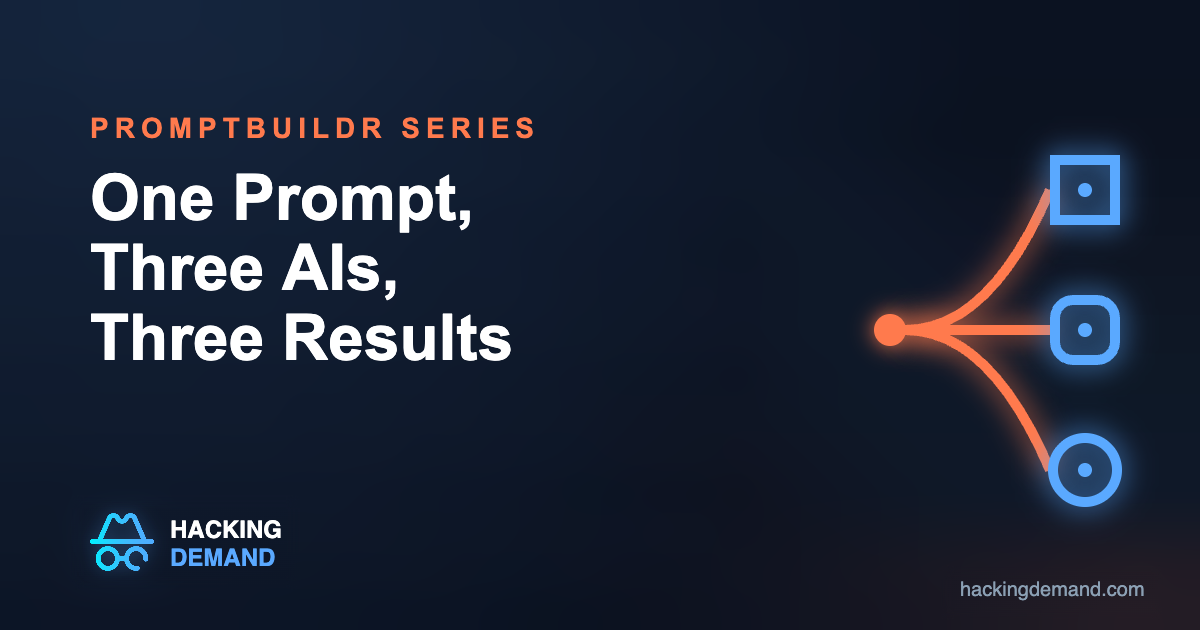 One prompt, three AIs, three results