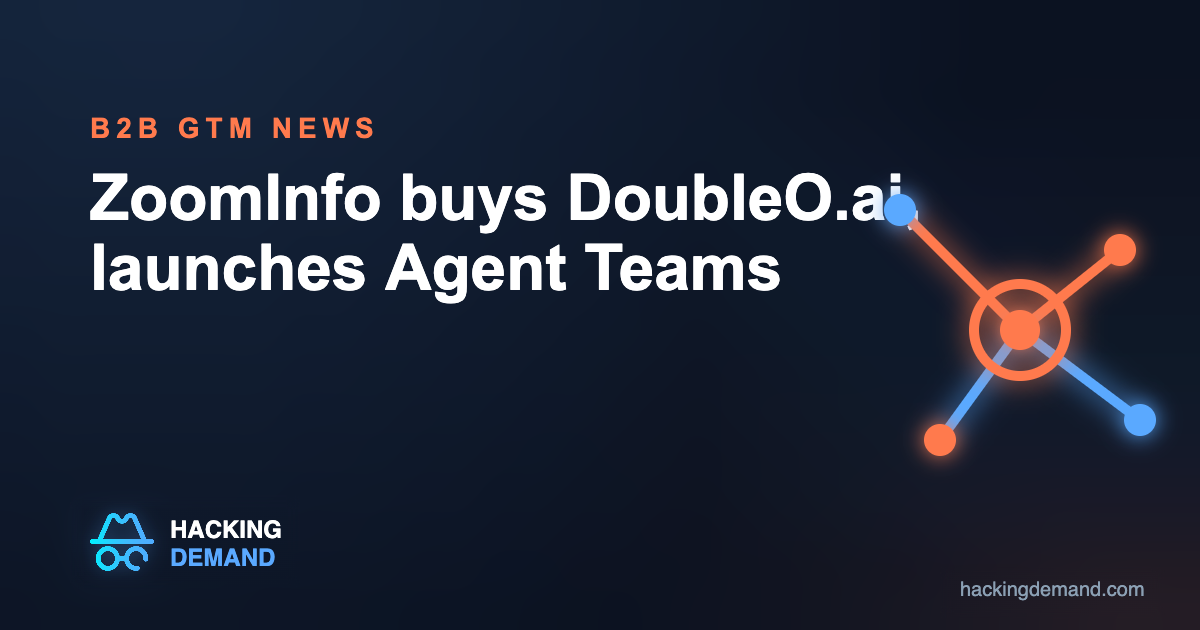 ZoomInfo buys DoubleO.ai and launches Agent Teams